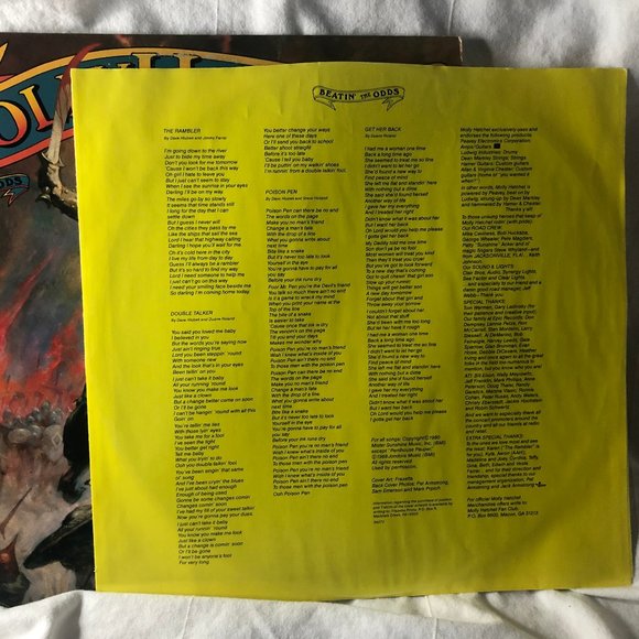 Molly Hatchet - Beatin' The Odds - Original Pressed Vinyl LP 1980 - MINT - Picture 5 of 9